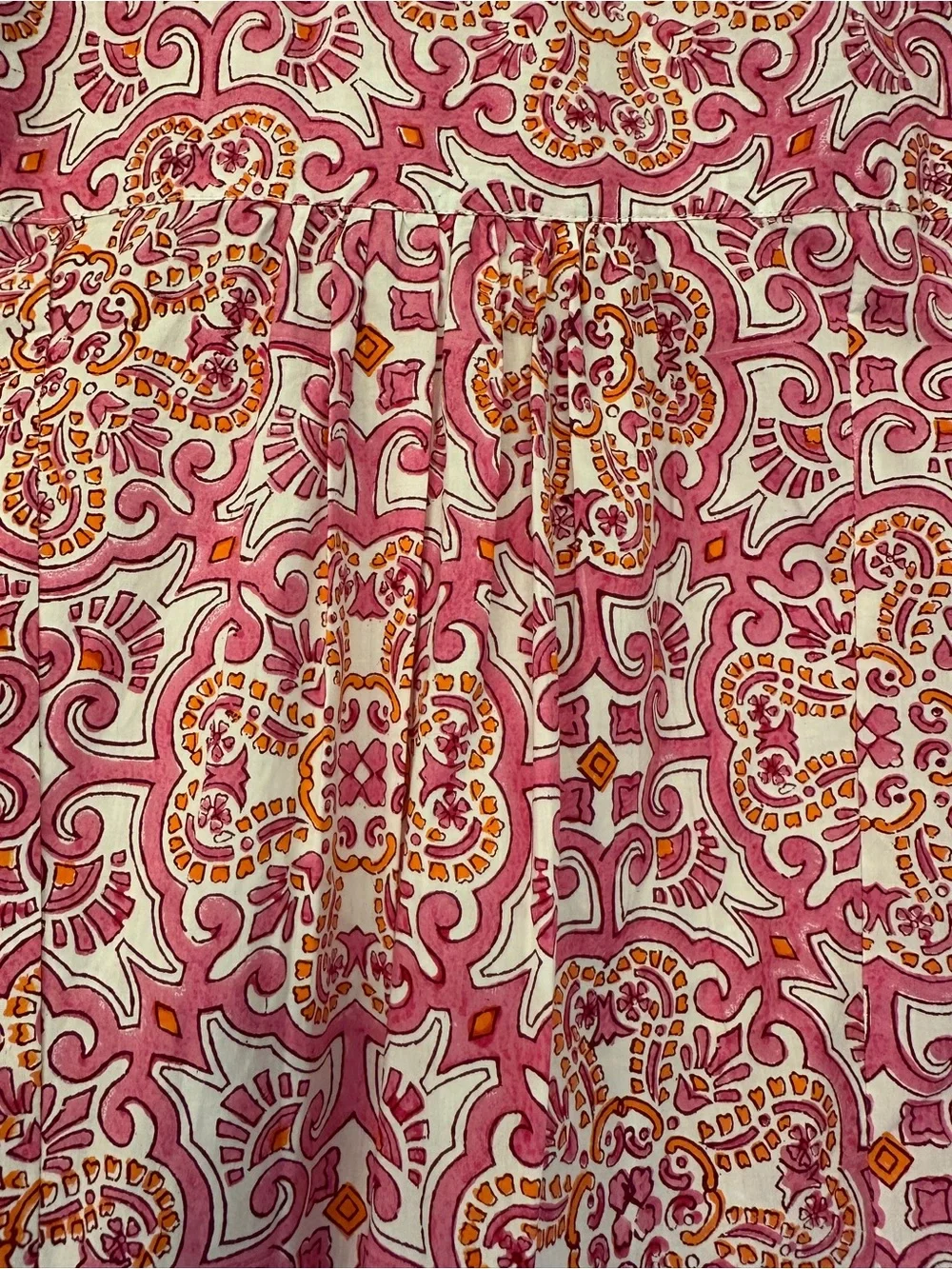 Tuckernuck Pink Orange Block Print Kenzo Dress - Picture 6 of 6